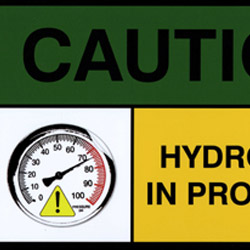 Hydrotest Sign